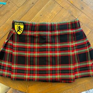 EUC - Black Stewart Sport Kilt Mini Kilt size medium